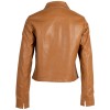 Geaca Scurta de Piele Dama Mauritius Camel MWLefei - readytowear.ro