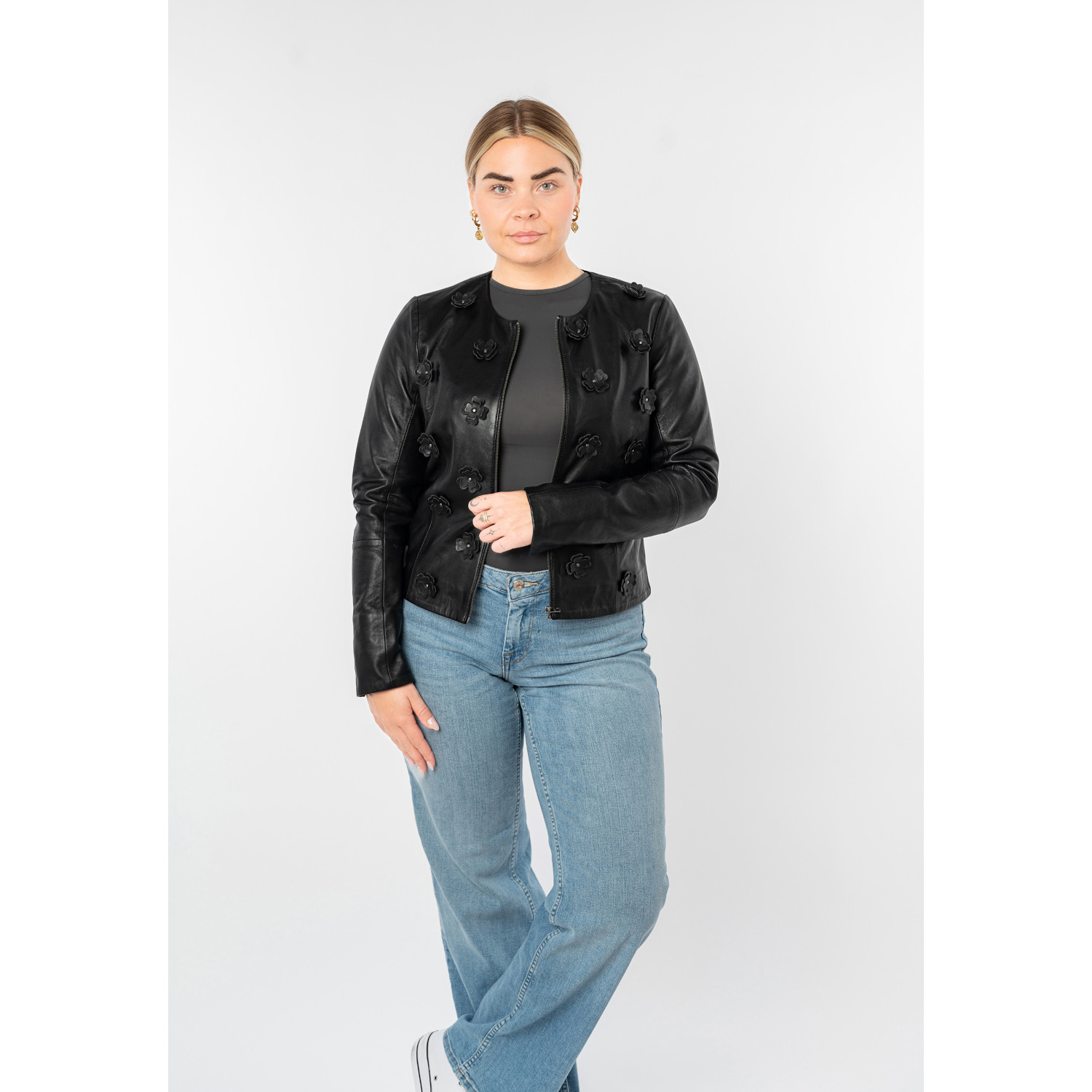 Geaca de Piele Dama Mauritius Neagra MWLefeu – Geci de Piele Geaca de Piele Dama Mauritius Neagra MWLefeu – Geci de Piele