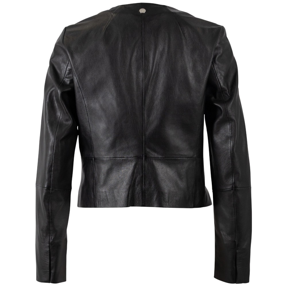 Geaca de Piele Dama Mauritius Neagra MWLelia - readytowear