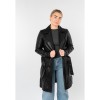 Mauritius MWLeoniz - Geacă Lungă de Piele Damă Neagră - Stil Trench, Elegantă Geacă lungă de piele damă Mauritius MWLeoniz neagră stil trench elegantă