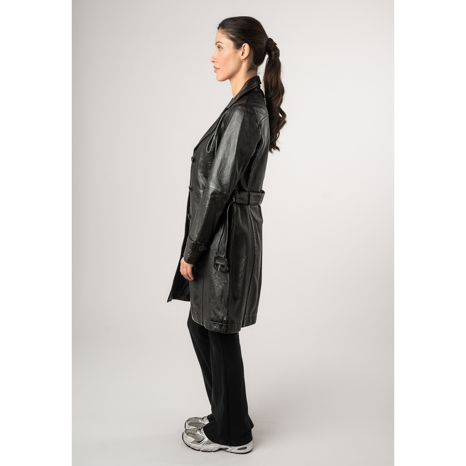 Geaca Lunga de Piele Dama Mauritius Neagra MWLeonne – Geci de Piele Geaca Lunga de Piele Dama Mauritius Neagra MWLeonne – Geci de Piele