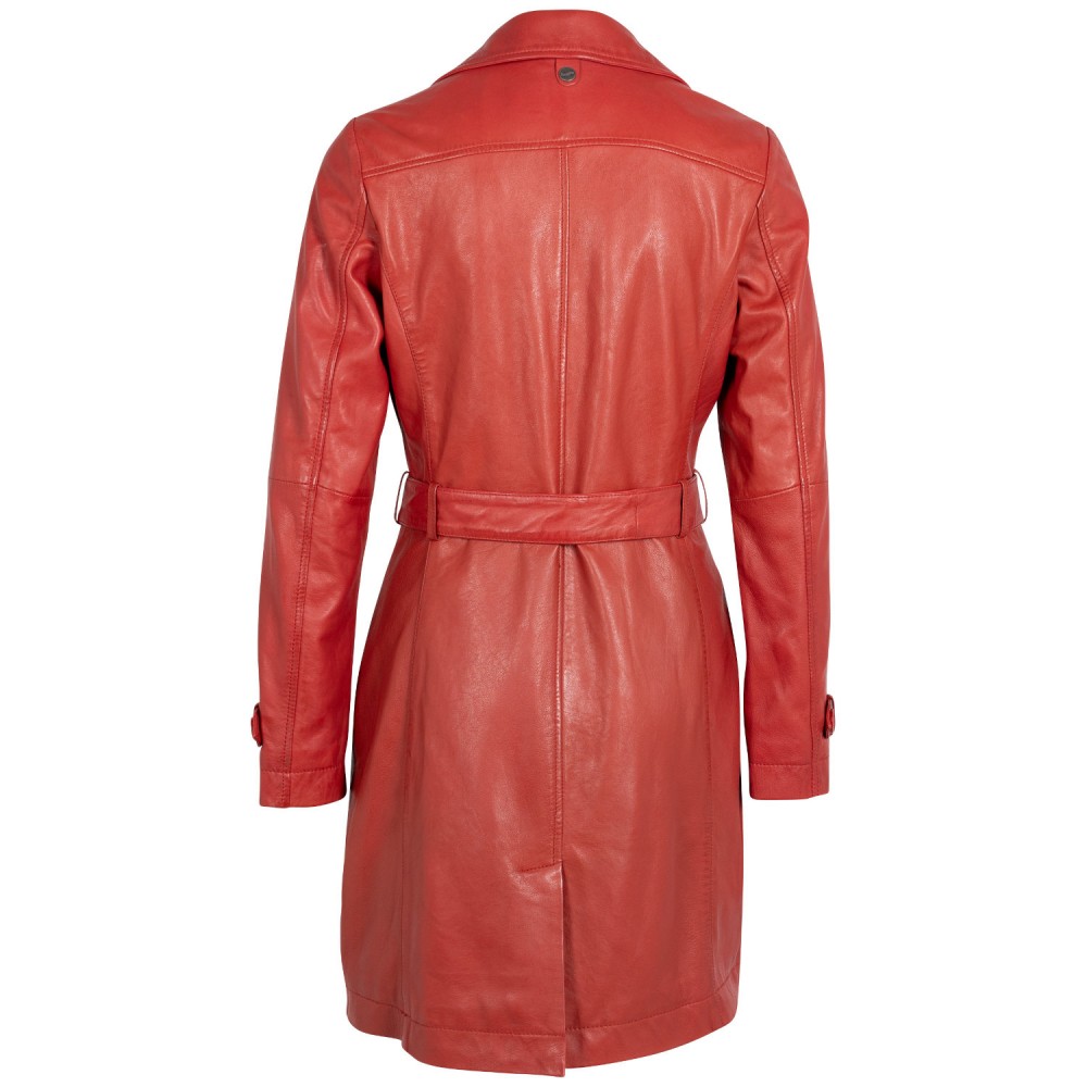 Geaca Lunga de Piele Dama Mauritius Rosie MWLeonne - readytowear