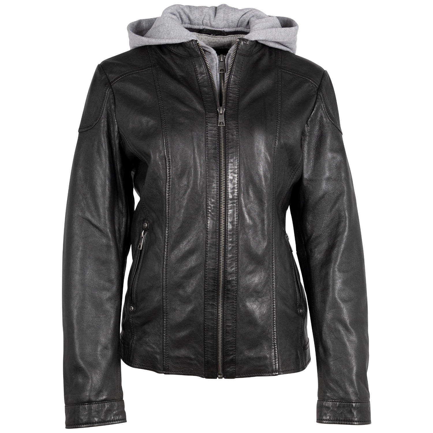 Geaca de Piele Dama Mauritius Neagra MWLezia – Geci de Piele