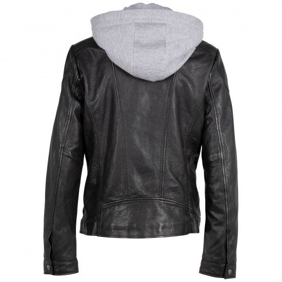 Geaca de Piele Dama Mauritius Neagra MWLezia