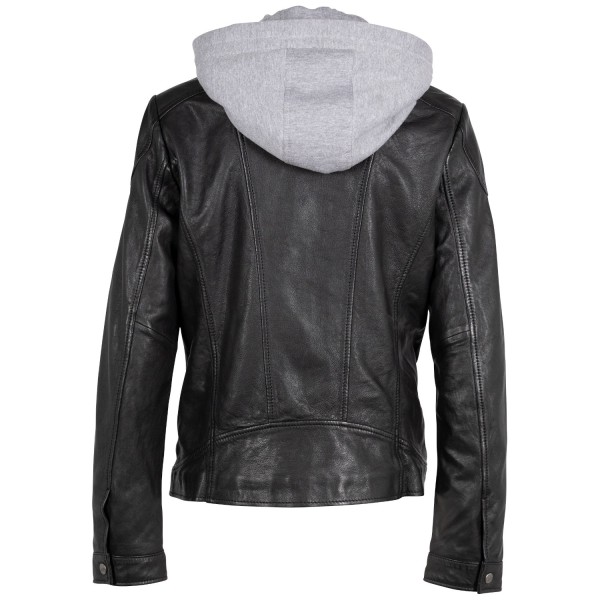 Geaca de Piele Dama Mauritius Neagra MWLezia