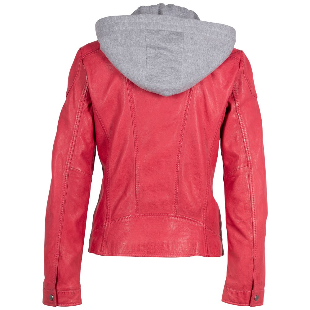 Geaca de Piele Dama Mauritius Roz MWLezia - readytowear