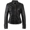 Geaca de Piele Dama Mauritius Neagra MWLiliana