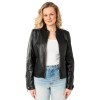 Geaca de Piele Dama Mauritius Neagra MWLiliana