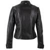 Geacă de Piele Damă Mauritius MWLILIANA Neagră – Model Biker geaca piele dama mauritius neagra mwliliana guler stand up