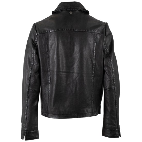 Geaca Scurta de Piele Dama Mauritius Neagra MWLimma