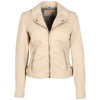 geaca piele naturala dama mauritius mwlouzia alb murdar off-white