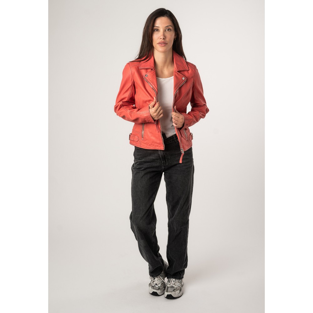 Geaca de Piele Dama Mauritius Corai MWLouzia - readytowear