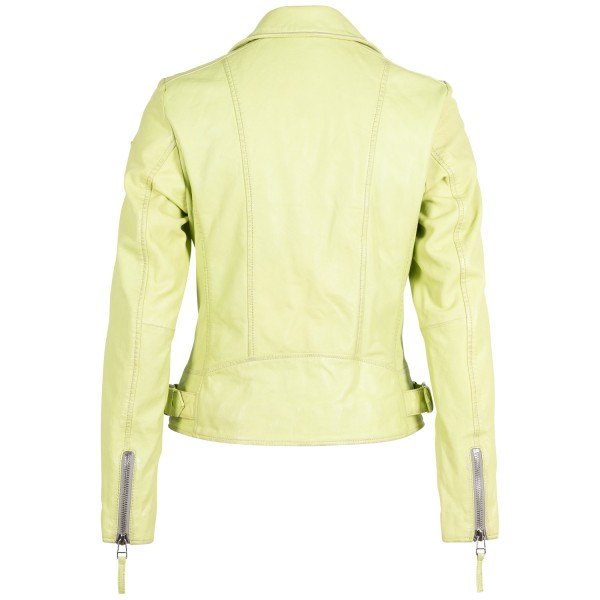 Geaca de Piele Dama Mauritius Verde Lime MWLouzia