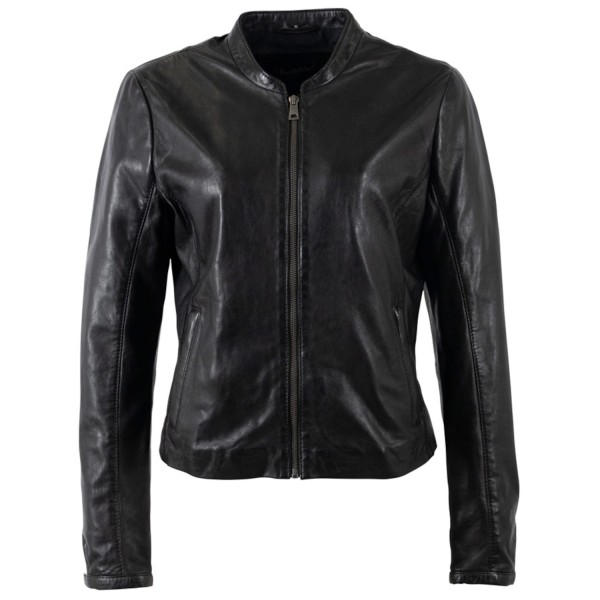 Geaca de Piele Dama Mauritius Neagra MWLuena