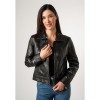 Geaca de Piele Dama Mauritius Neagra MWLusan – Geci de Piele