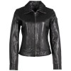 Geaca Piele Mauritius MWLusan - Design Clasic cu Guler Rever geaca piele naturala dama mauritius mwlusan neagra guler rever