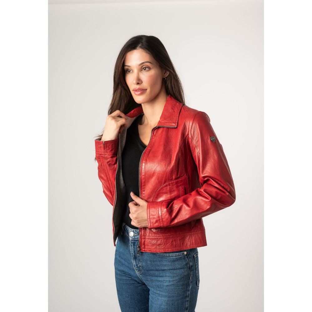 Geaca de Piele Dama Mauritius Rosie MWLusan - readytowear
