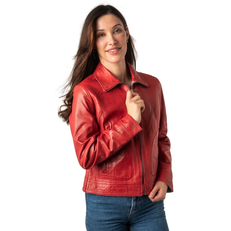 Geaca de Piele Dama Mauritius Rosie MWLusan – Geci de Piele