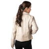 Geaca de Piele Dama Mauritius Alb Ivoriu MWLylli – Geci de Piele