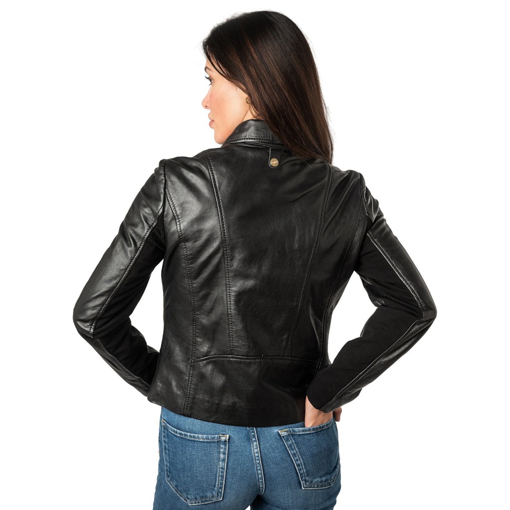 Geaca de Piele Dama Mauritius Neagra MWLylli - readytowear