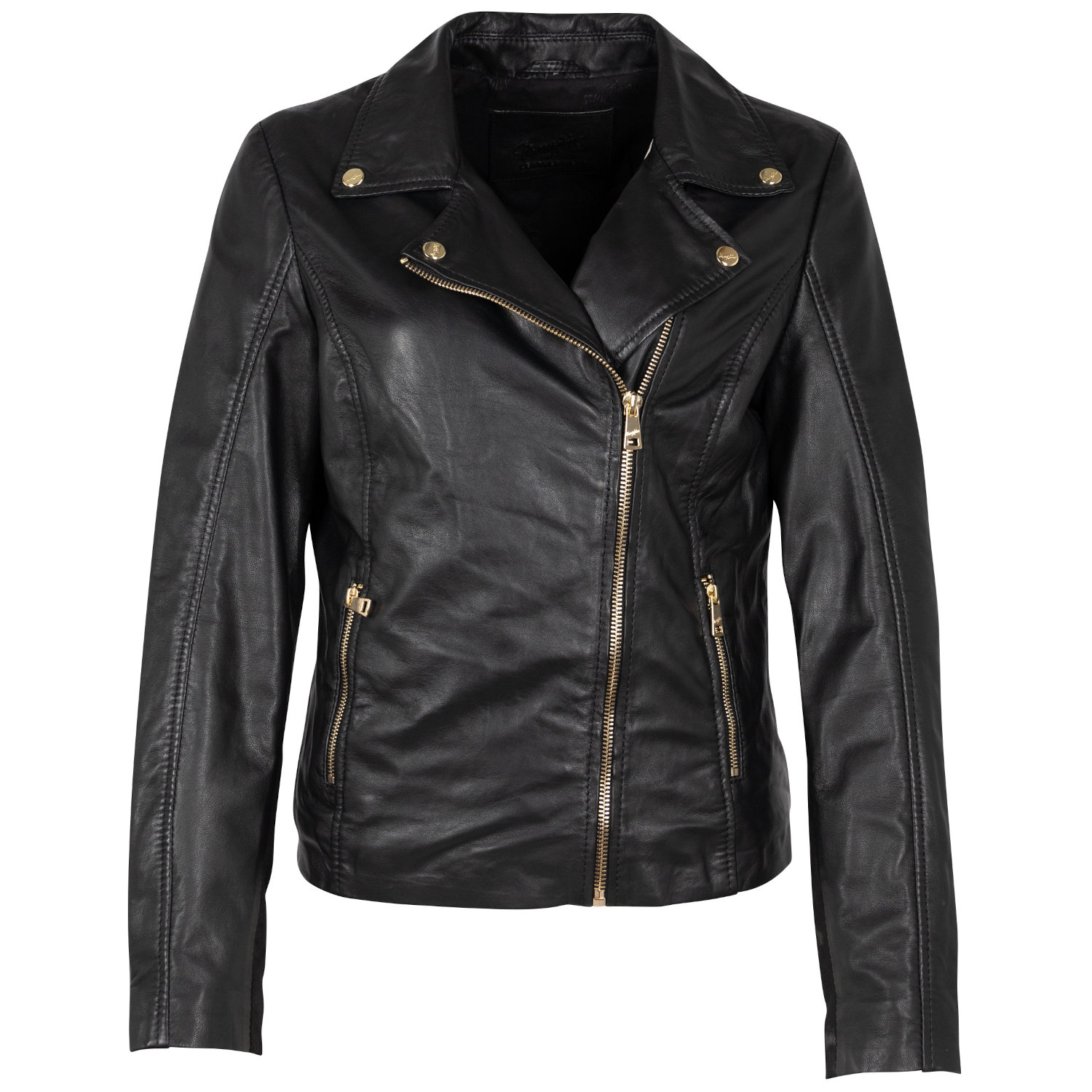 Geaca de Piele Dama Mauritius Neagra MWLylli – Black Friday