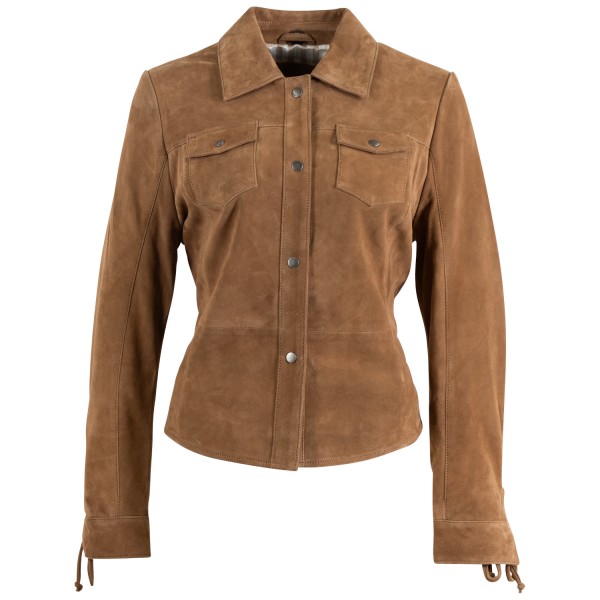 Camasa de Piele Dama Mauritius Camel Inchis MWMahali