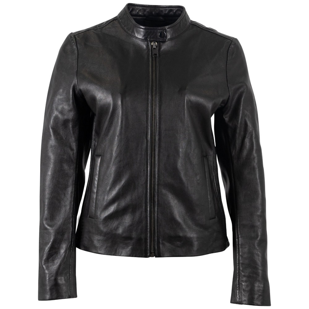 Geaca de Piele Dama Mauritius Neagra MWMair - readytowear