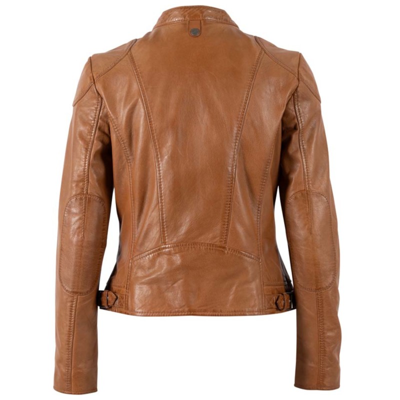 Geaca de Piele Dama Mauritius Coniac MWMaithe