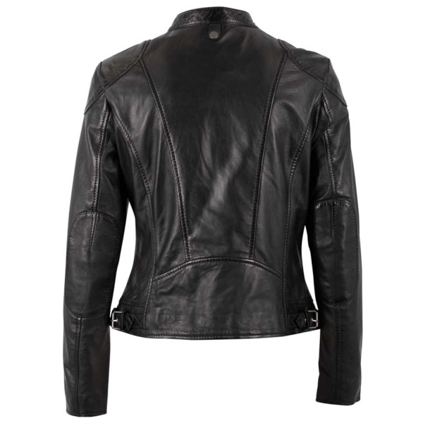 Geaca de Piele Dama Mauritius Neagra MWMaithe