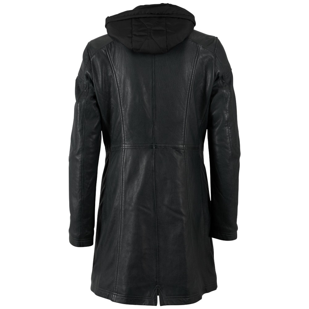 Geaca Lunga de Piele Dama Mauritius Verde Inchis MWMilene