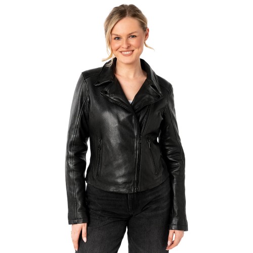 Geaca de Piele Dama Mauritius Neagra MWMishell