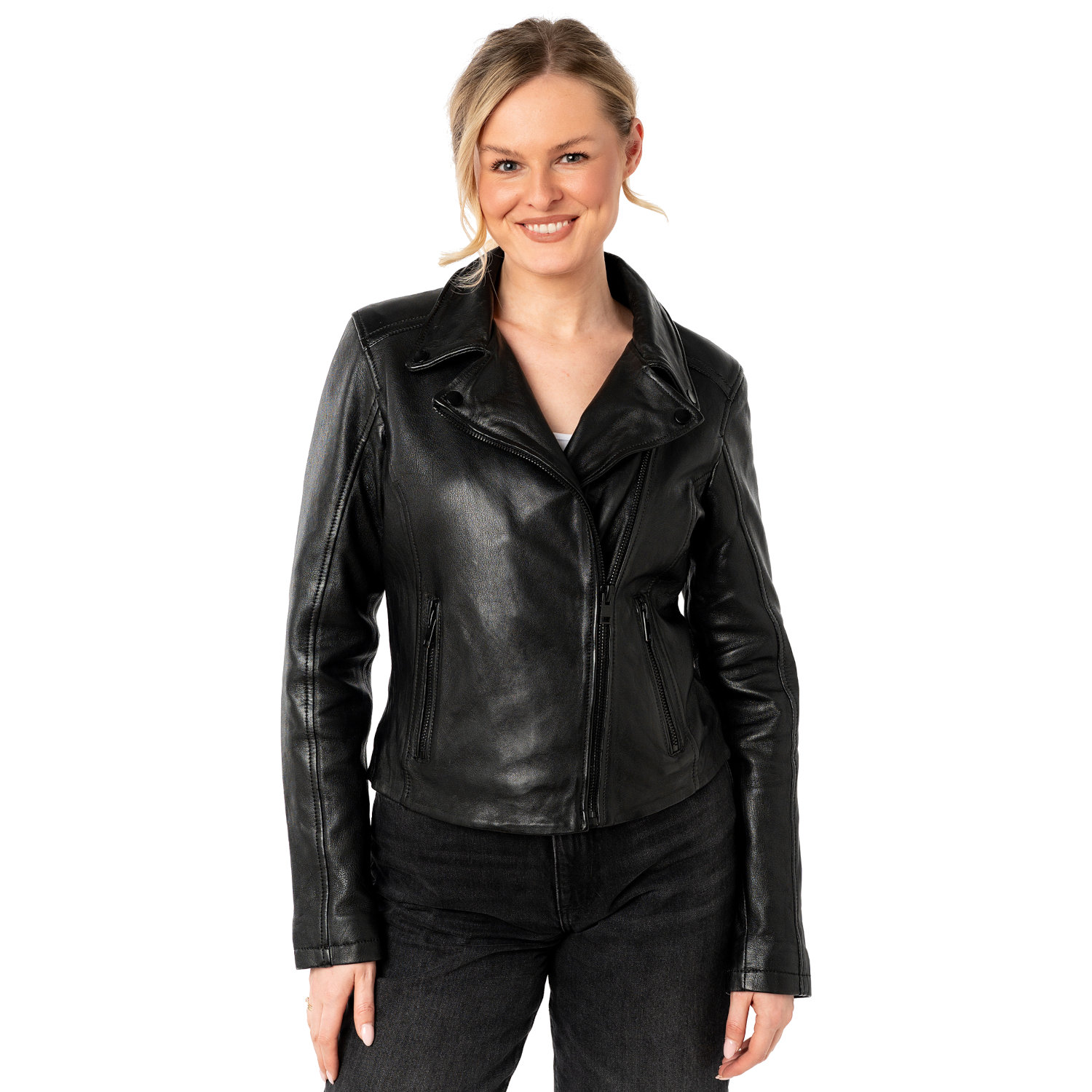 Geaca de Piele Dama Mauritius Neagra MWMishell – Geci de Piele Geaca de Piele Dama Mauritius Neagra MWMishell – Geci de Piele