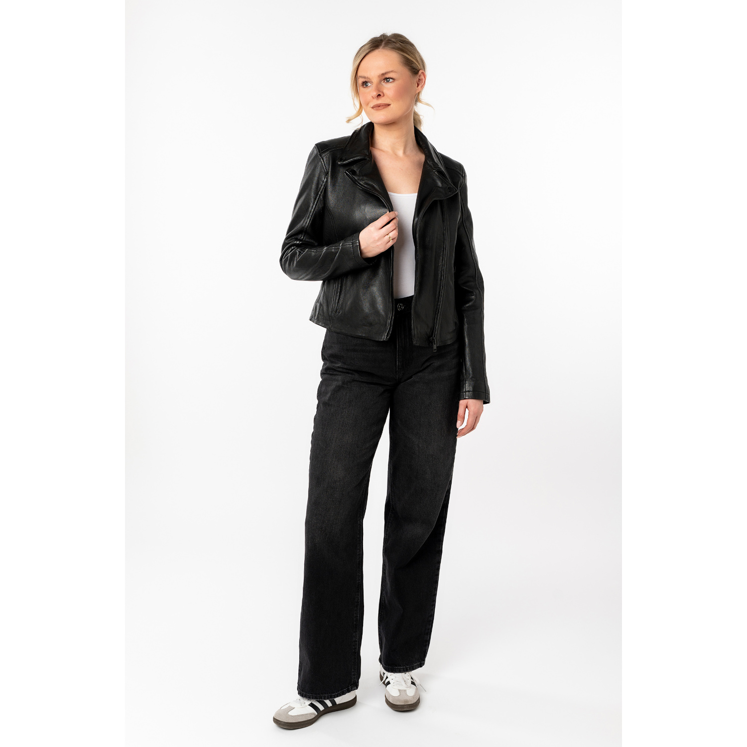 Geaca de Piele Dama Mauritius Neagra MWMishell – Geci de Piele Geaca de Piele Dama Mauritius Neagra MWMishell – Geci de Piele
