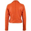 Geaca de Piele Dama Mauritius Portocalie MWMishell - readytowear