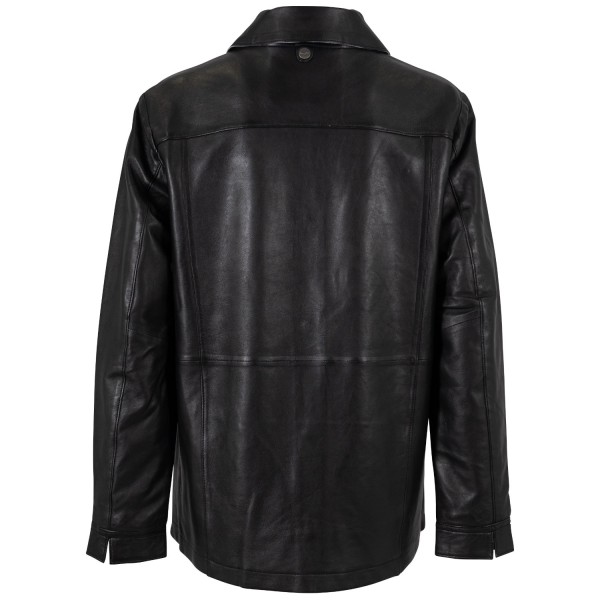 Camasa Lungă de Piele Dama Mauritius Neagra MWNadya