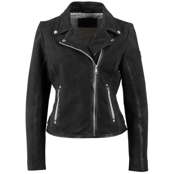 Geaca de Piele Dama Mauritius Neagra MWNalani