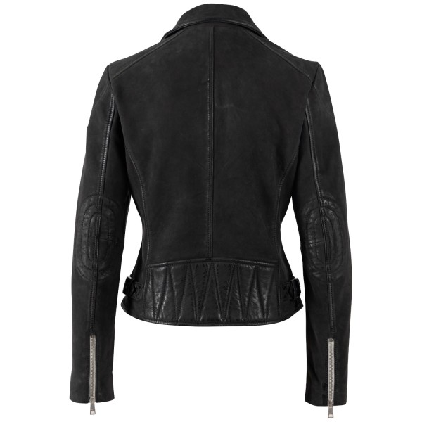 Geaca de Piele Dama Mauritius Neagra MWNalani