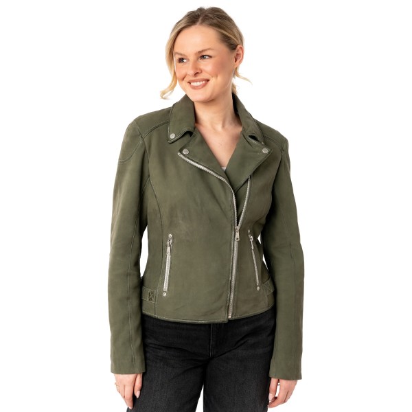 Geaca de Piele Dama Mauritius Olive MWNalani