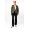 geaca piele naturala dama mauritius olive mwnalani biker vintage fara buzunar piept
