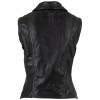 Vestă de Piele Damă Mauritius MWNalia Neagră Slim Fit Stil Biker