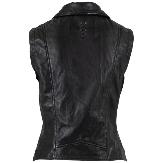 Vesta de Piele Dama Mauritius Neagra MWNalia Vesta de Piele Dama Mauritius Neagra MWNalia