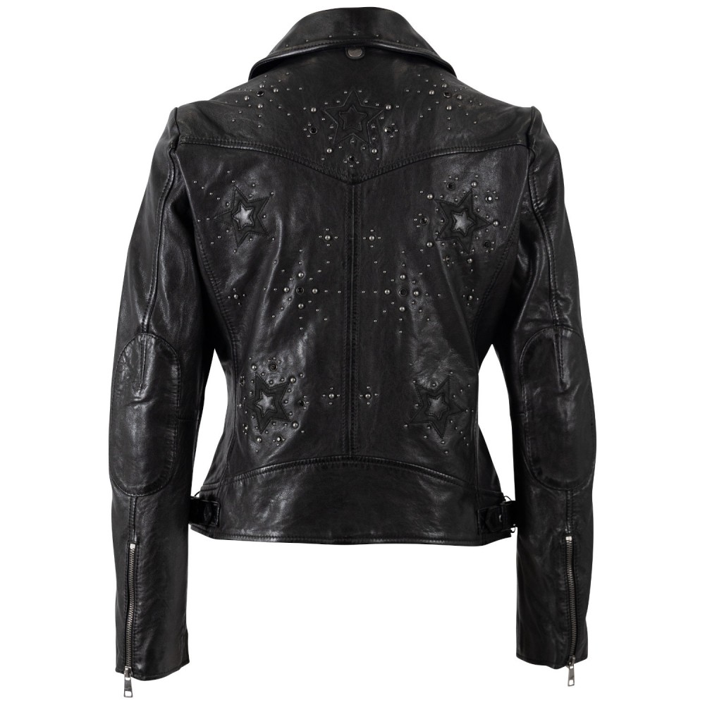 Geaca de Piele Dama Mauritius Neagra MWNoelle - readytowear