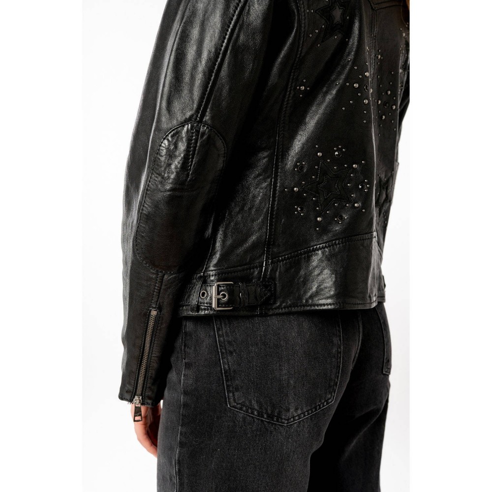 Geaca de Piele Dama Mauritius Neagra MWNoelle - readytowear