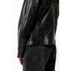 Geacă de Piele Damă Mauritius MWNOELLE Neagră – Model Biker cu Nituri geaca piele dama mauritius neagra mwnoelle fermoar asimetric nituri decorative