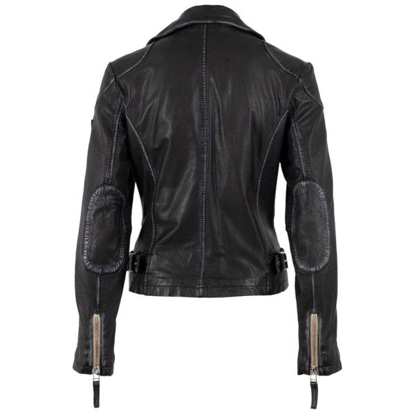 Geaca de Piele Dama Mauritius Neagra MWPGG