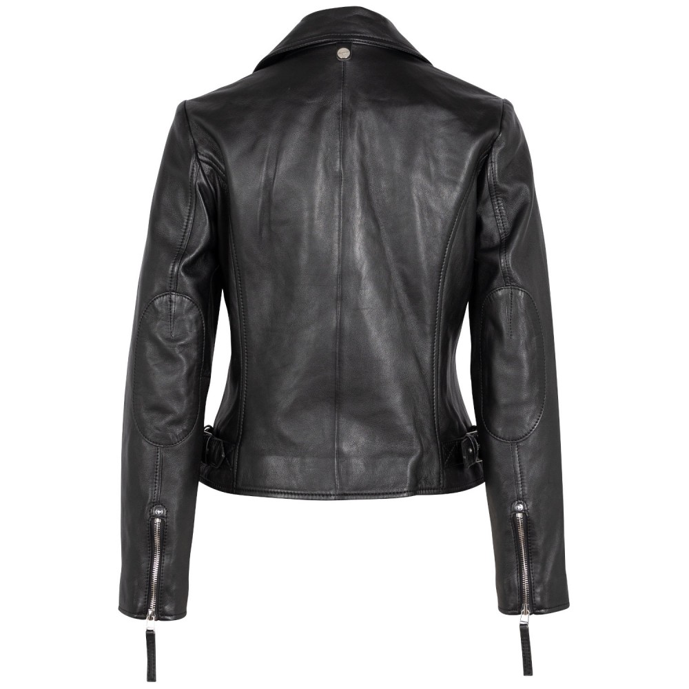 Geaca de Piele Dama Mauritius Neagra MWPasja - readytowear