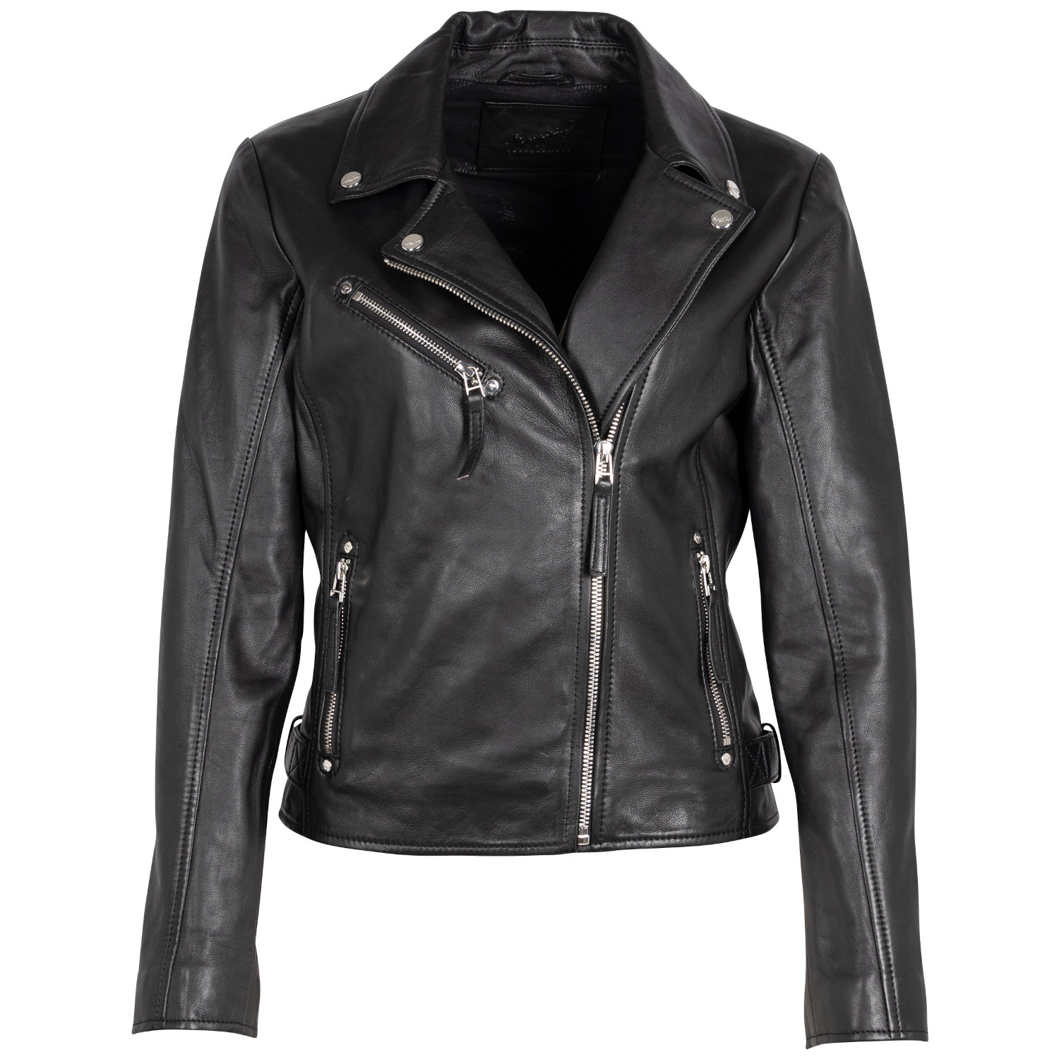 Geaca de Piele Dama Mauritius Neagra MWPasja – Geci de Piele