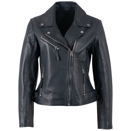 Geaca de Piele Dama Mauritius Bleumarin MWPasja