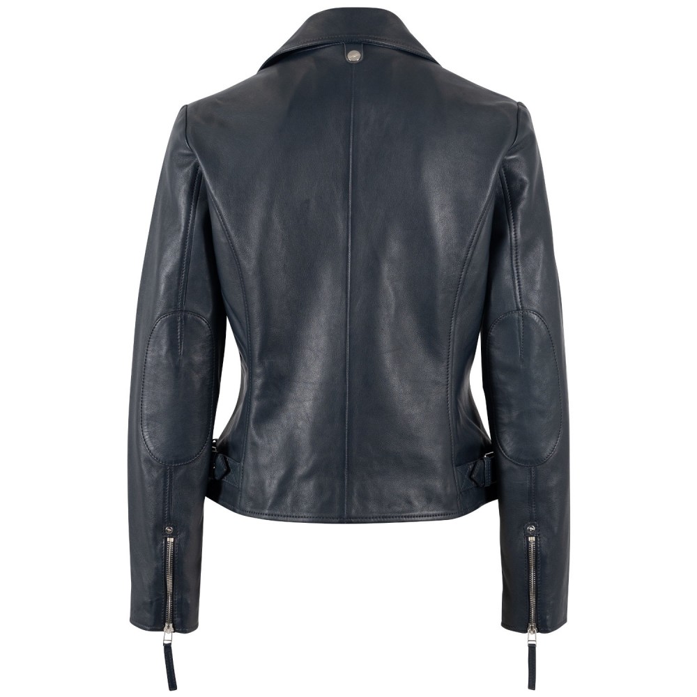 Geaca de Piele Dama Mauritius Bleumarin MWPasja - readytowear