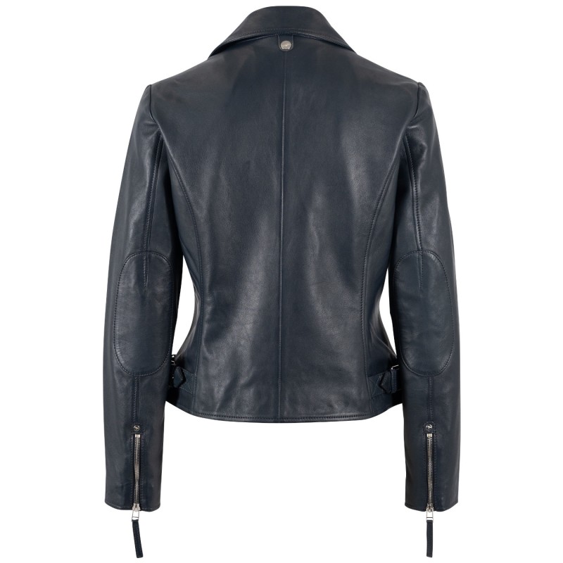 Geaca de Piele Dama Mauritius Bleumarin MWPasja – Geci de Piele